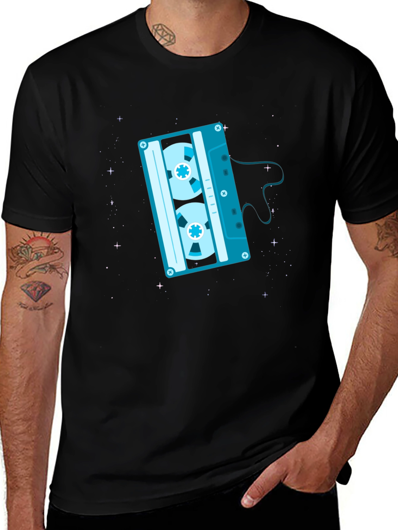 Retro Cassette Tape Graphic T-Shirt