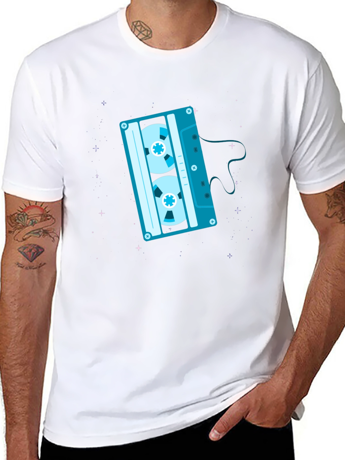 Retro Cassette Tape Graphic T-Shirt
