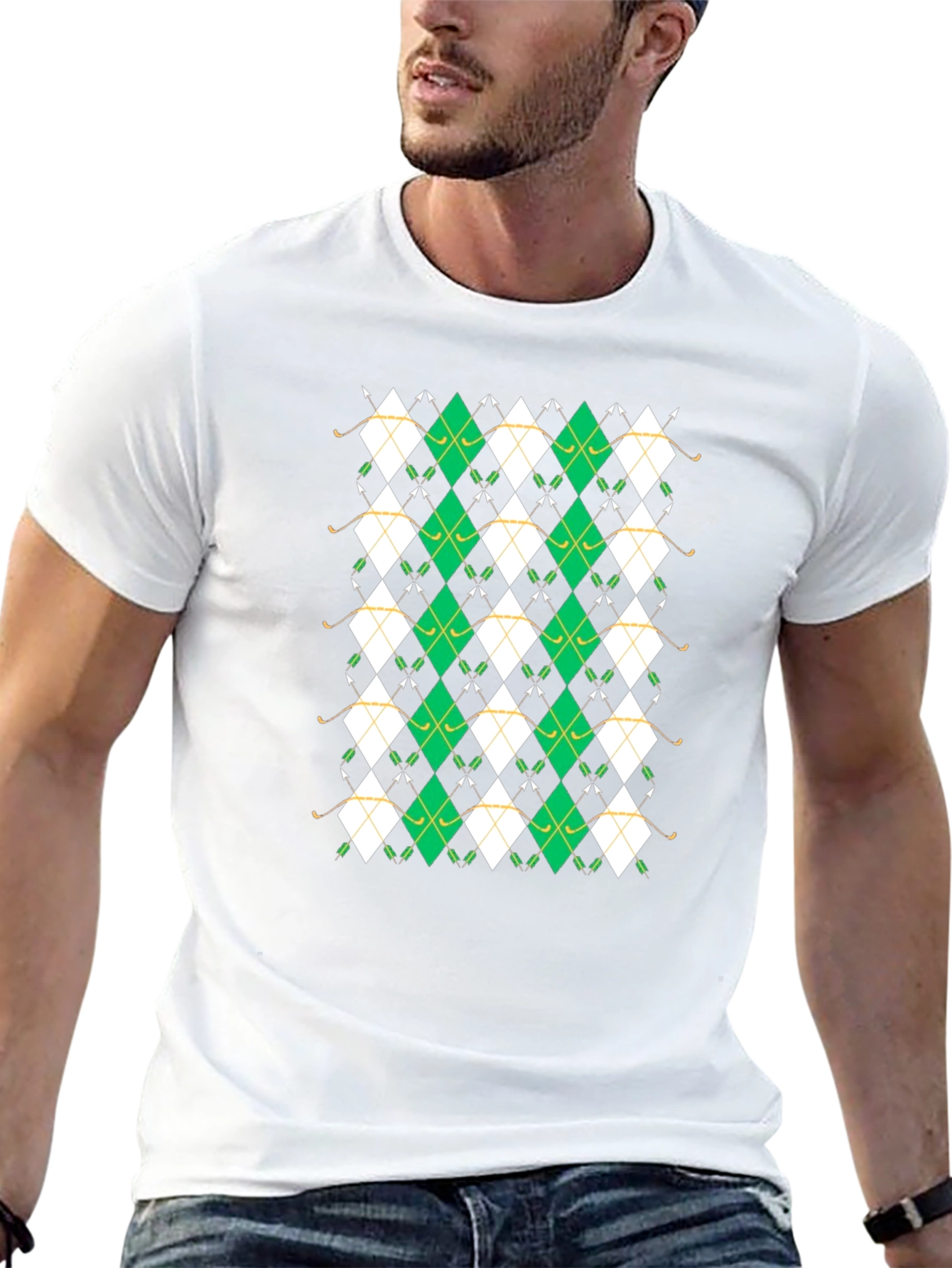 Golf Argyle Pattern T-Shirt