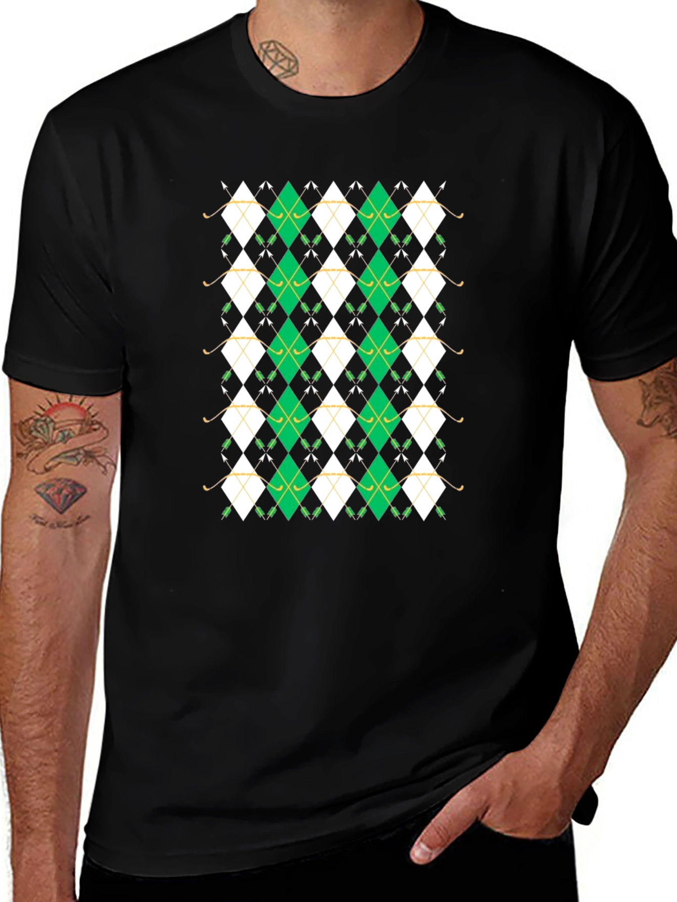 Golf Argyle Pattern T-Shirt