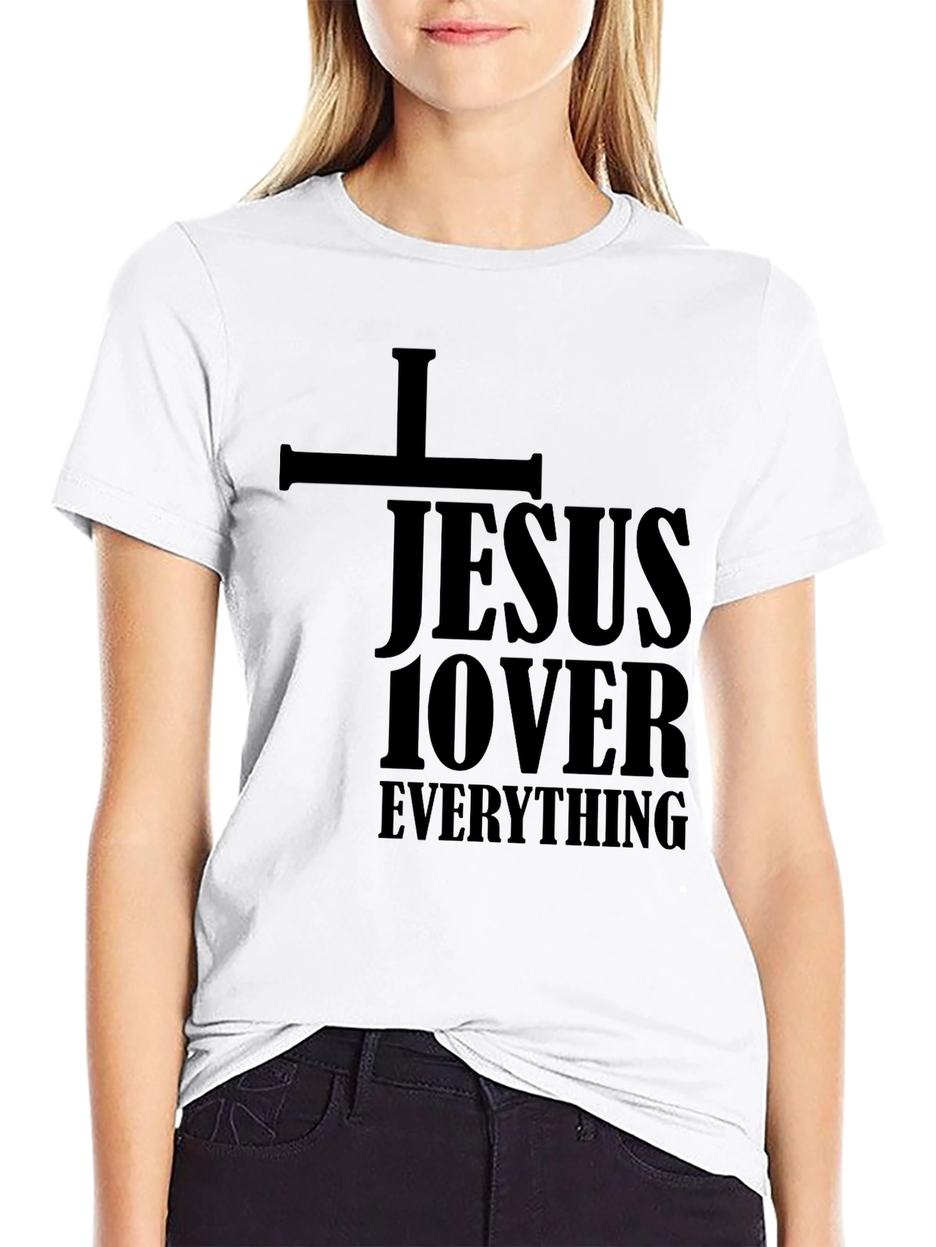 Jesus Lover Everything Graphic Tee - Black T-Shirt