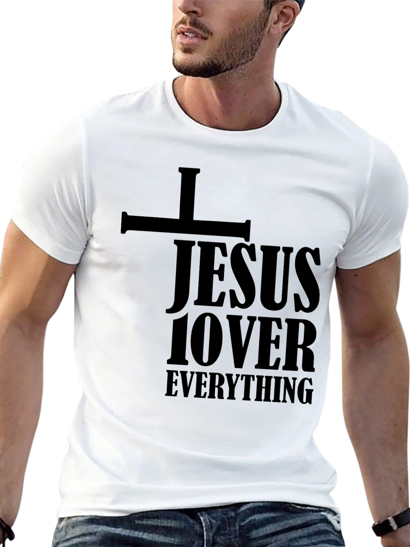 Jesus Lover Everything Graphic Tee - Black T-Shirt