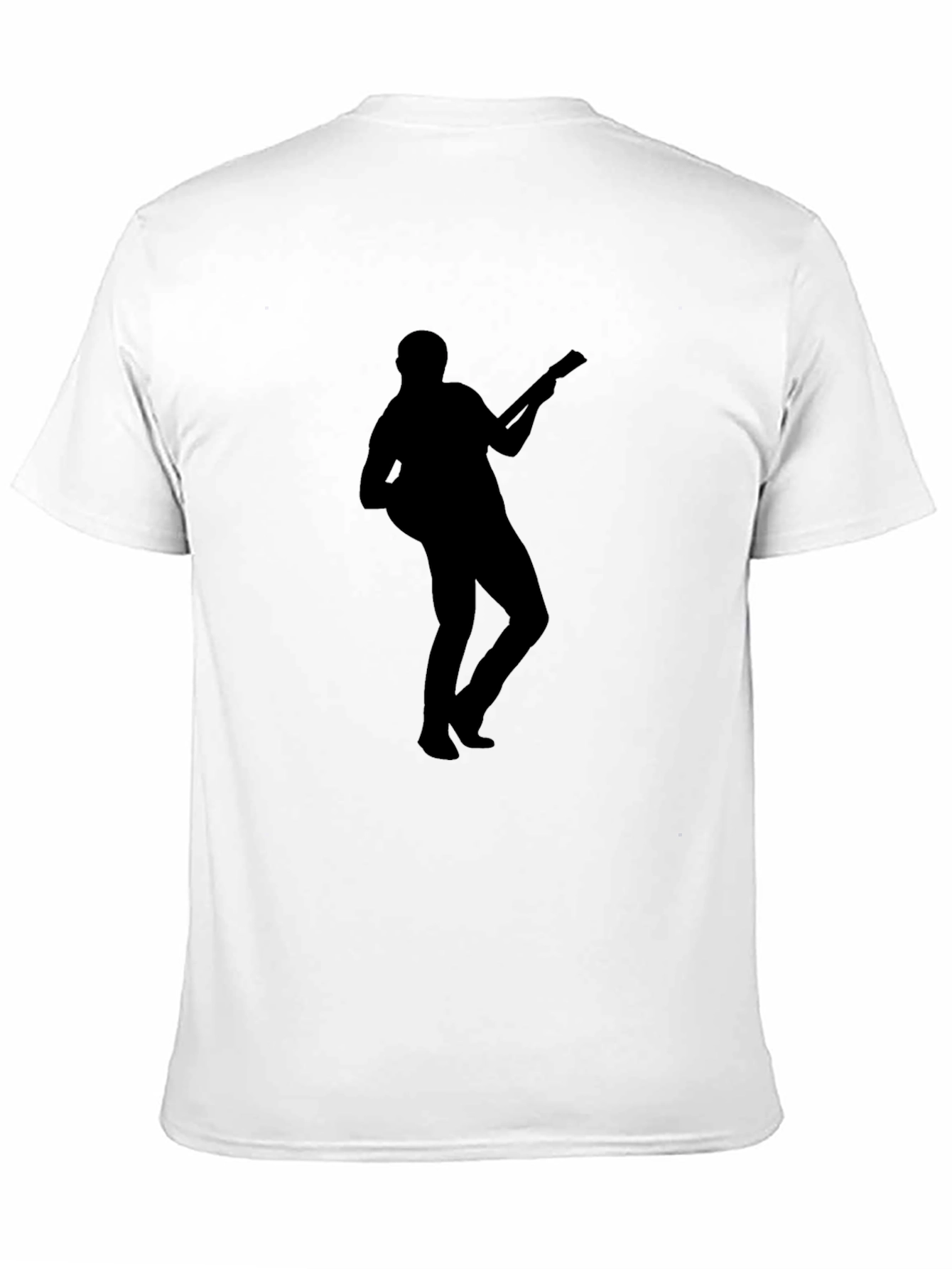 Silhouette Guitar Player Black T-Shirt
