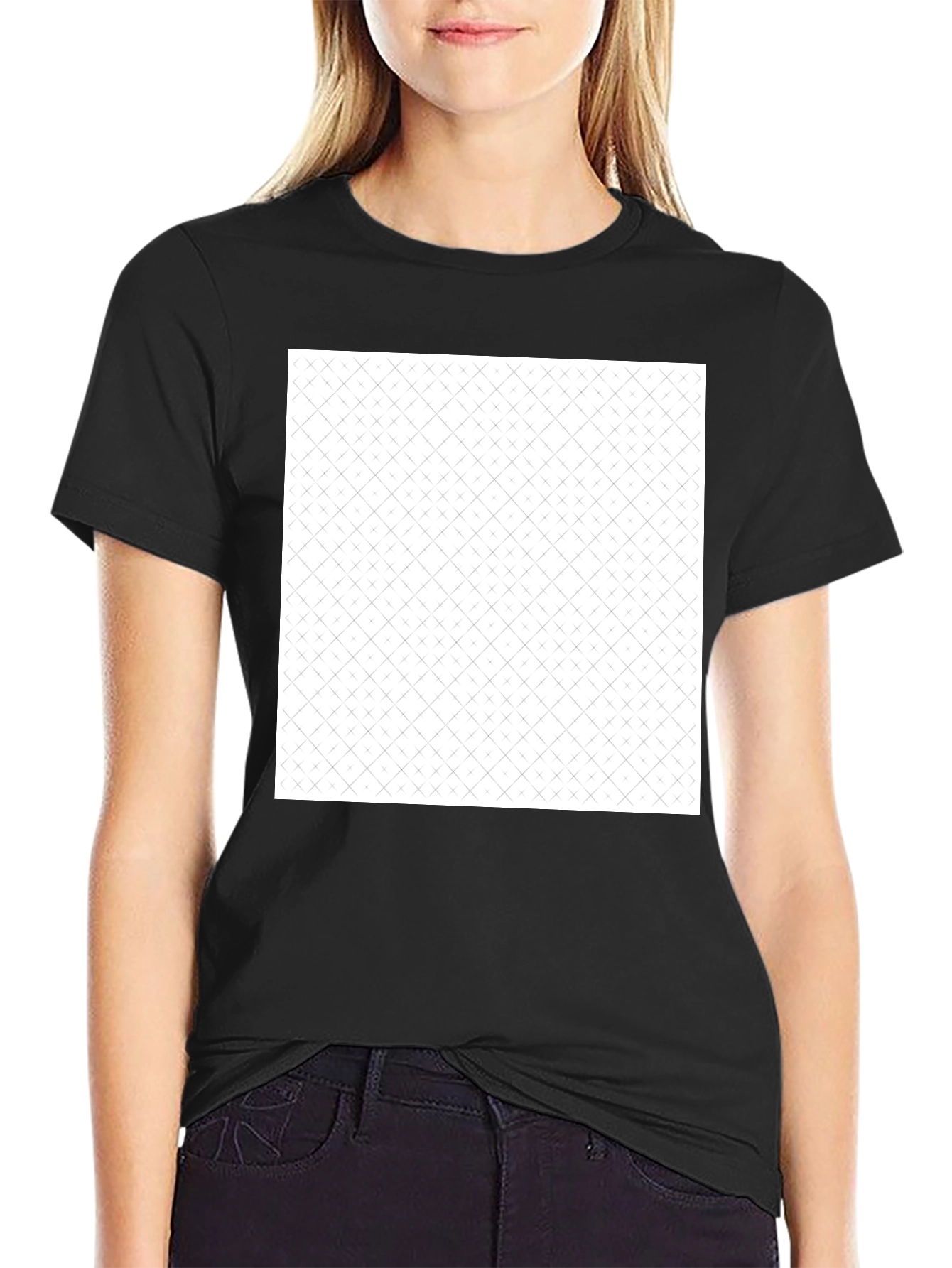 Modern Pattern Tee - Black