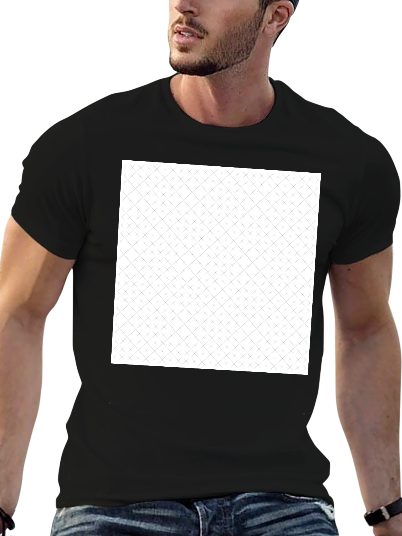 Modern Pattern Tee - Black