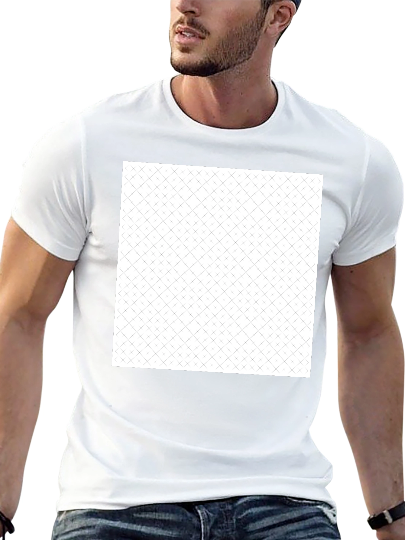 Modern Pattern Tee - Black
