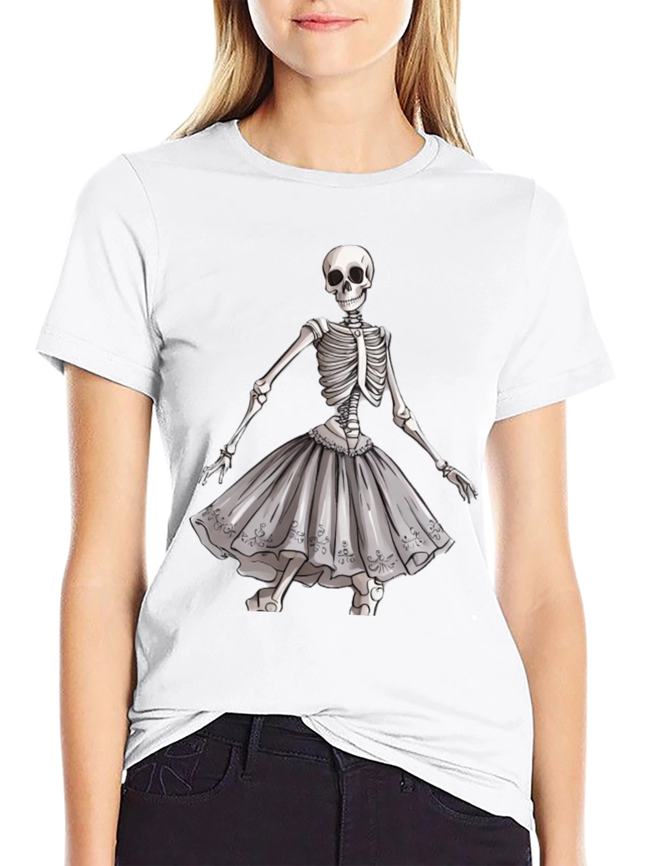 Skeleton Ballerina Graphic Tee