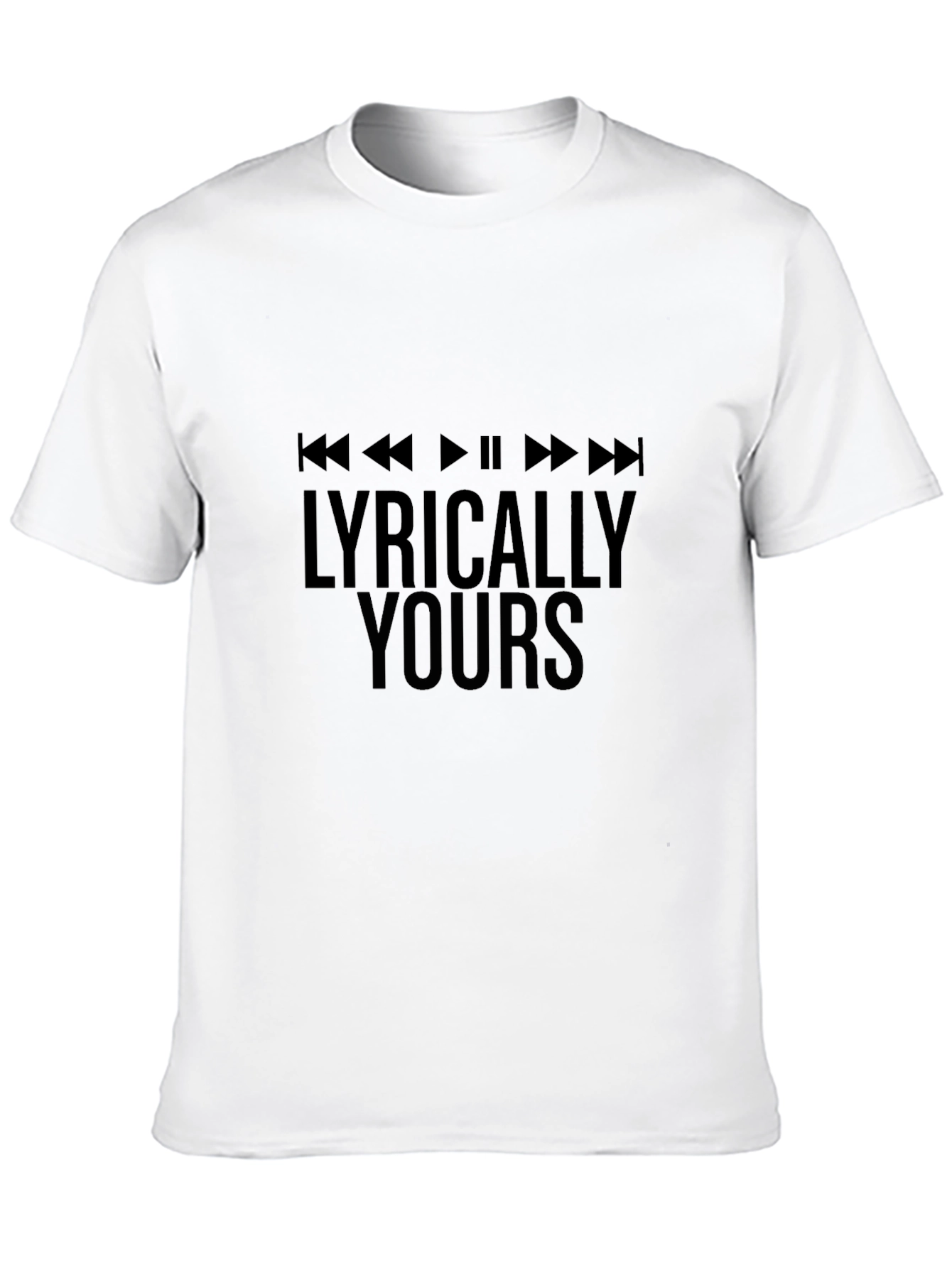 Lyrically Yours Black Graphic Tee