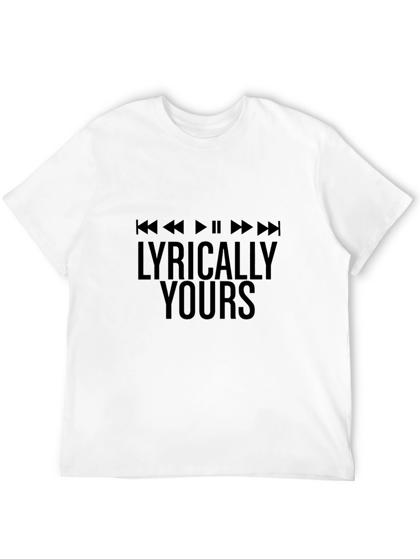 Lyrically Yours Black Graphic Tee