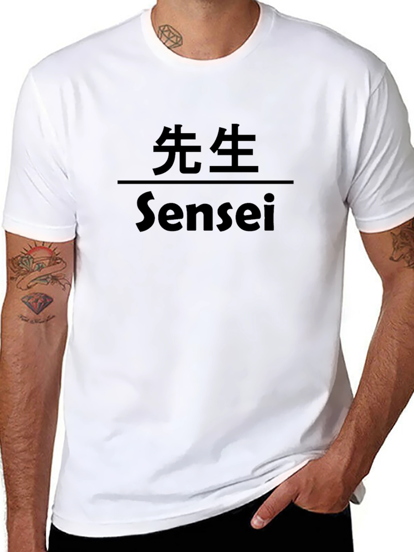 Sensei Black T-Shirt - Japanese Teacher