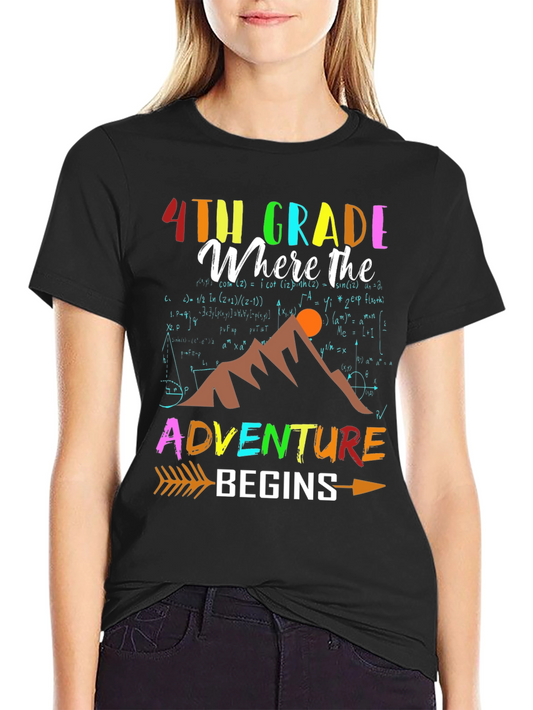 4th Grade Adventure Begins Graphic Tee