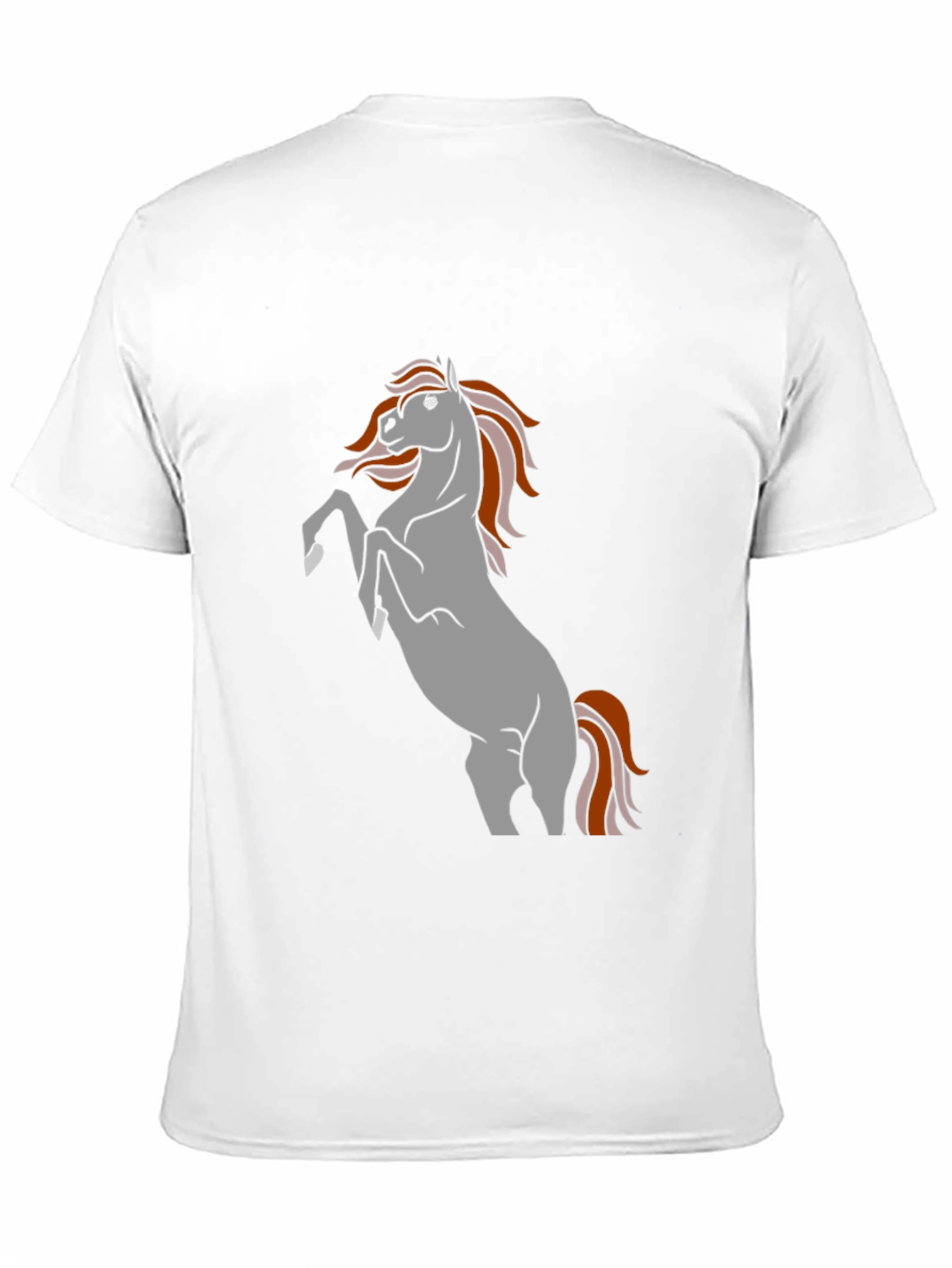Black T-Shirt with Horse Graphic