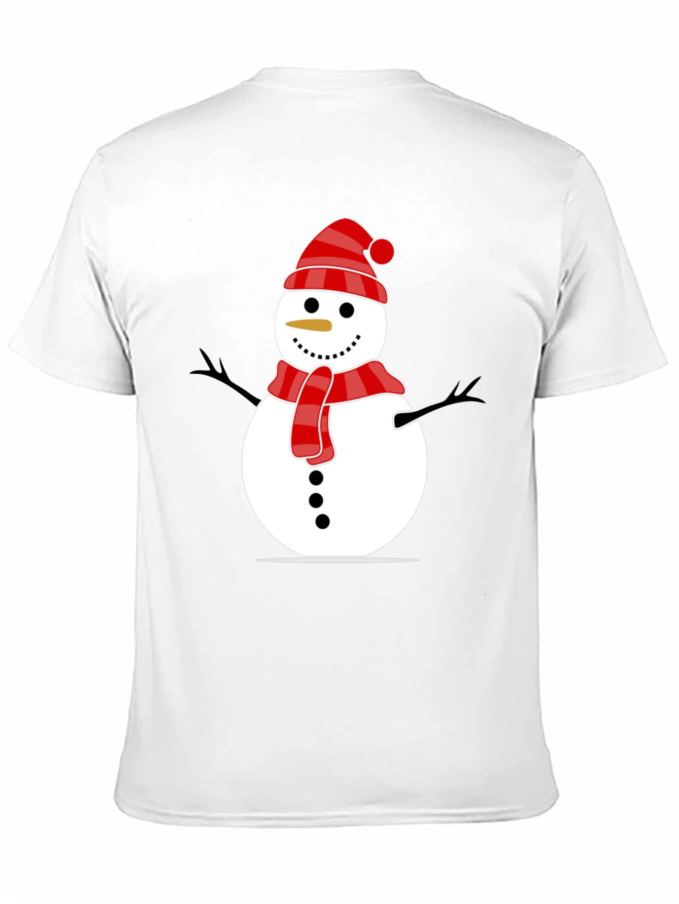 Festive Snowman Graphic Tee - Holiday Cheer