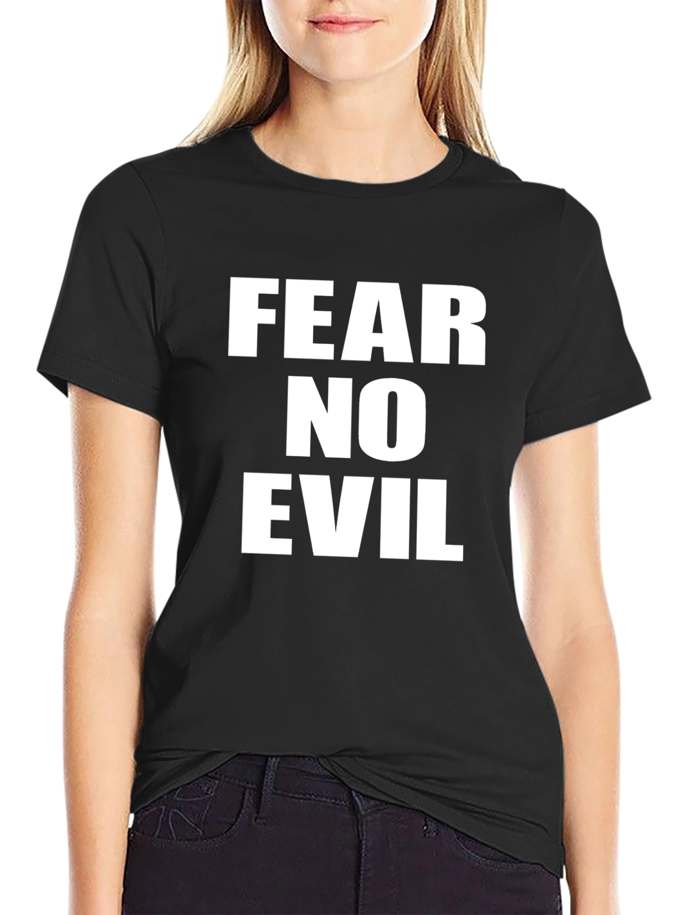 Fear No Evil Graphic T-Shirt - Black