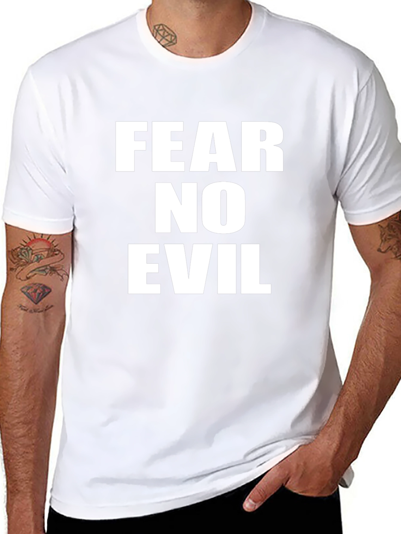 Fear No Evil Graphic T-Shirt - Black