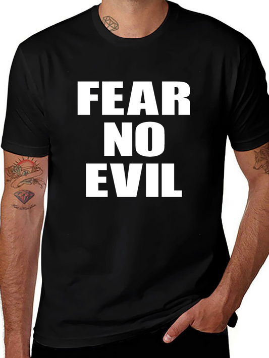 Fear No Evil Graphic T-Shirt - Black