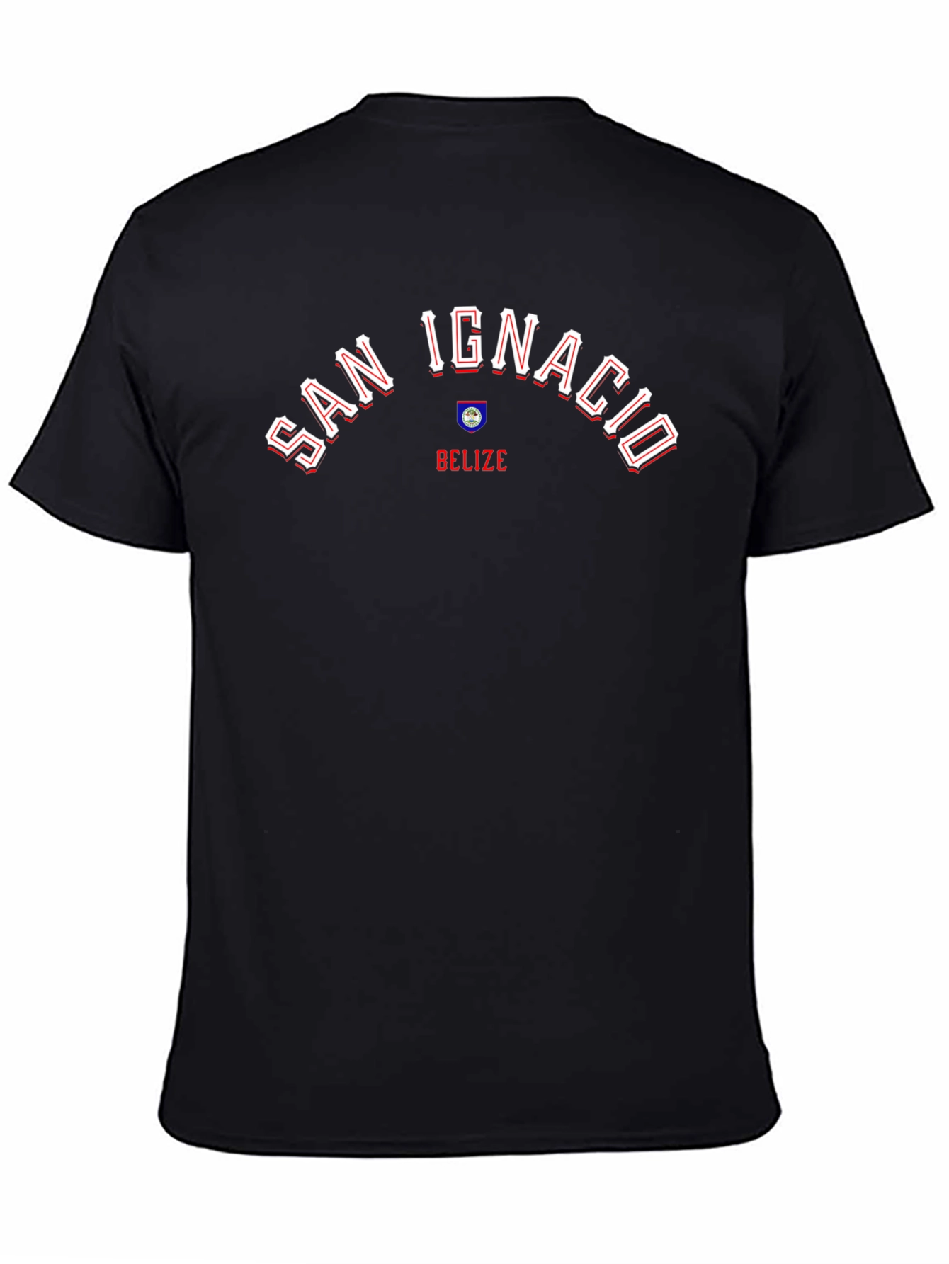 San Ignacio Belize T-Shirt - Black Graphic Tee