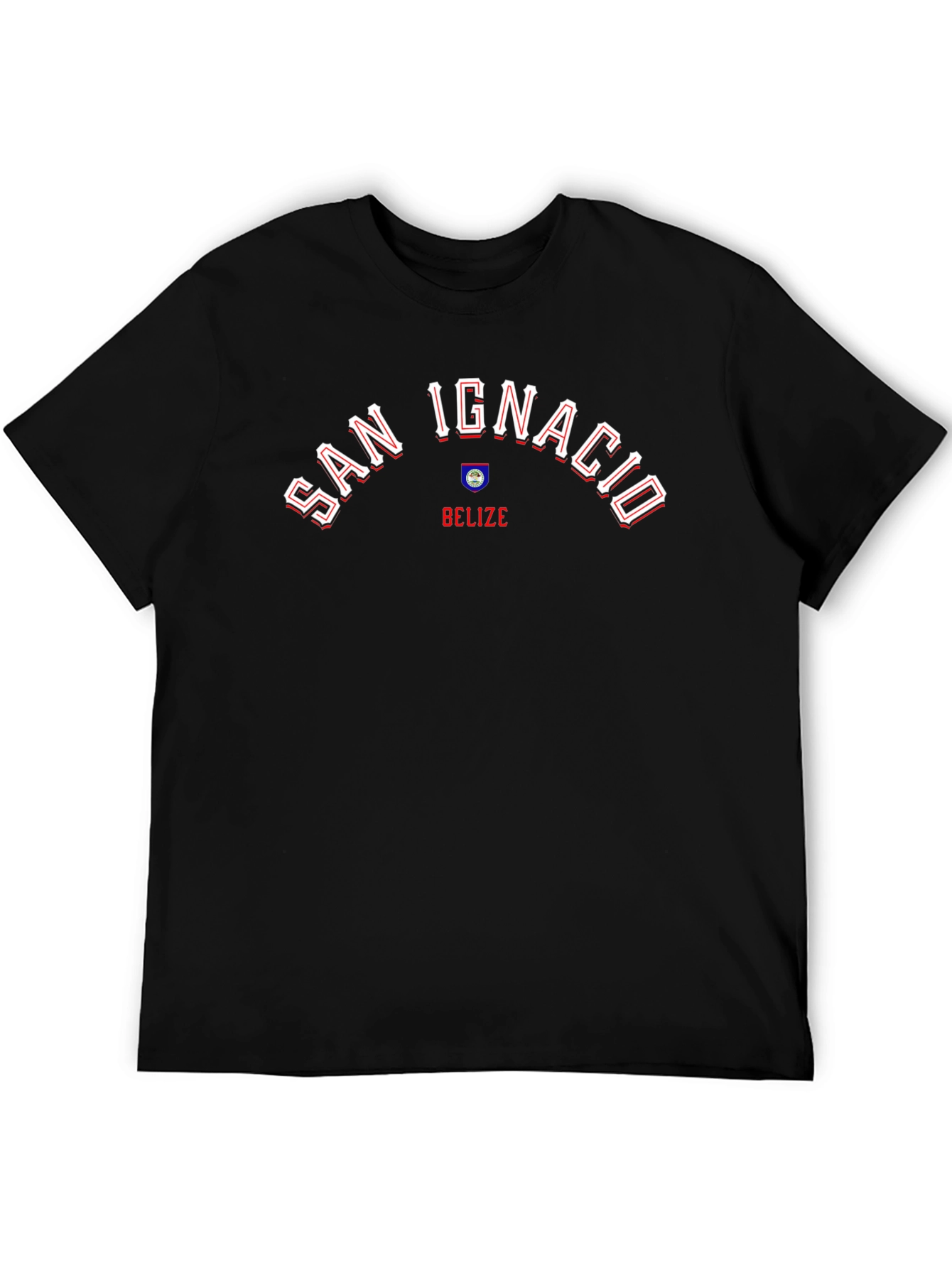 San Ignacio Belize T-Shirt - Black Graphic Tee