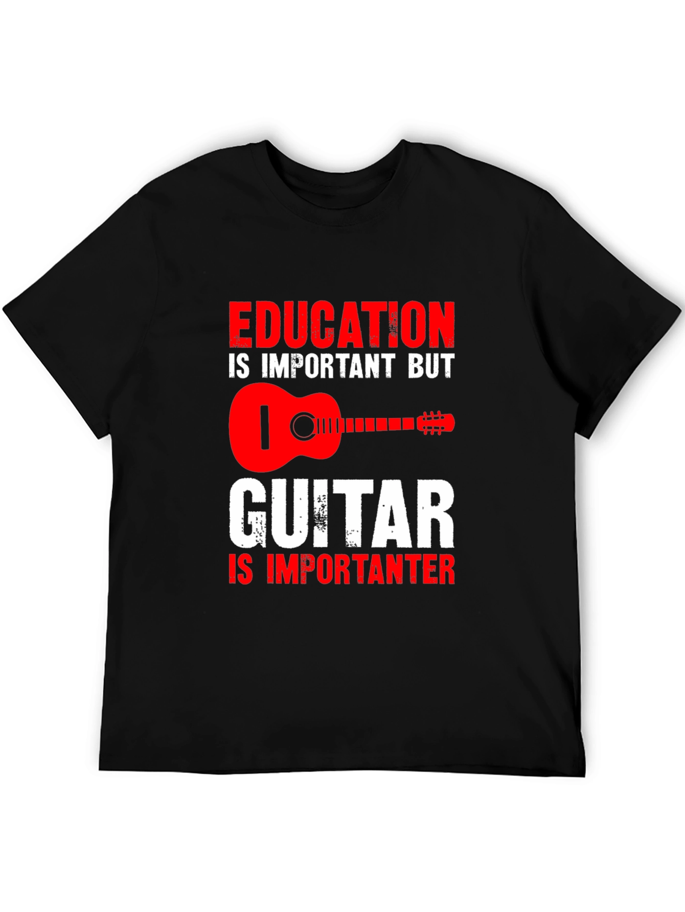 Education vs Guitar T-Shirt