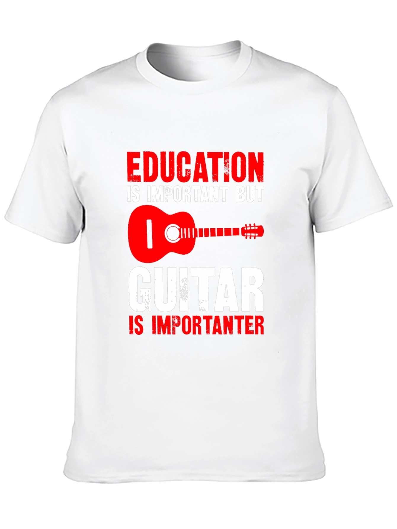 Education vs Guitar T-Shirt