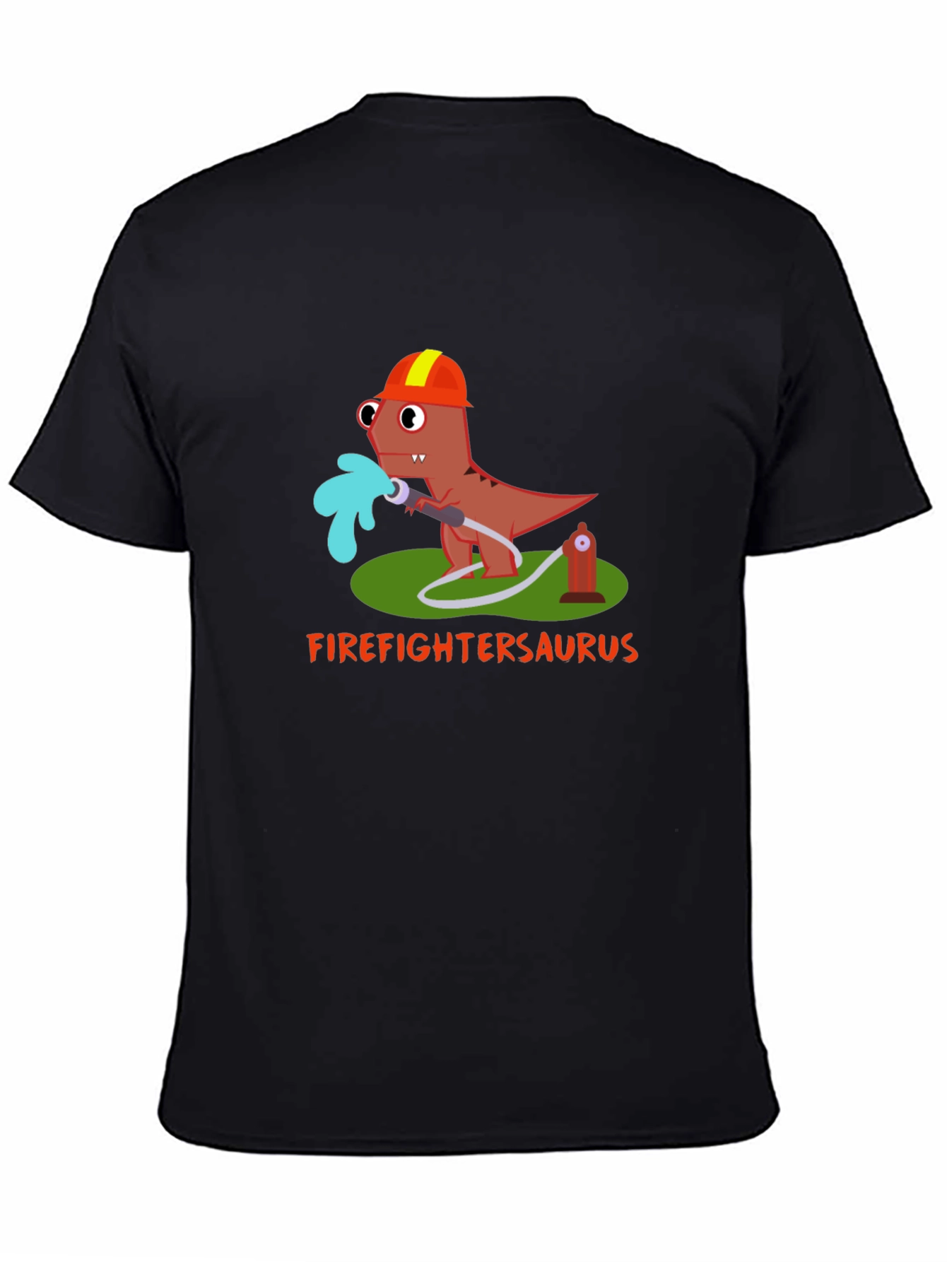Firefighter Saurus T-Shirt - Dinosaur Lover Tee