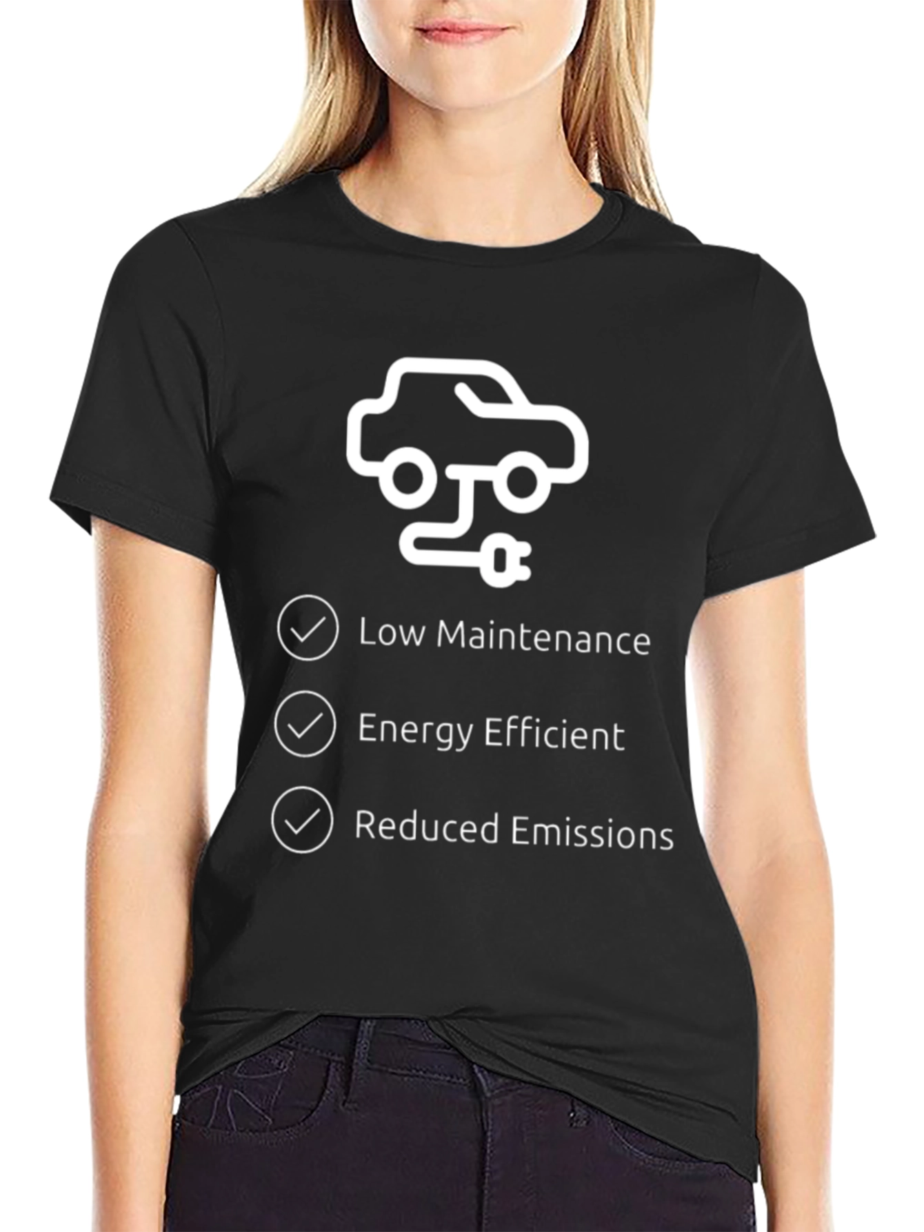 Electric Car T-Shirt - Low Maintenance Energy Efficient Tee