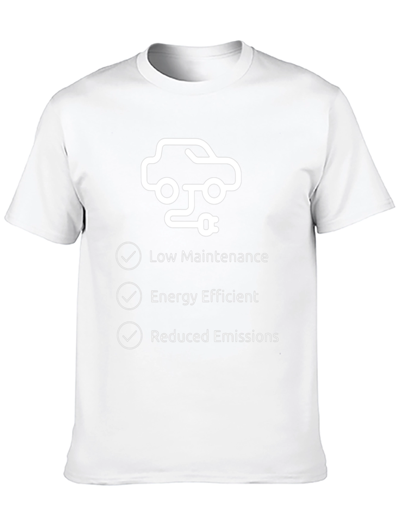 Electric Car T-Shirt - Low Maintenance Energy Efficient Tee