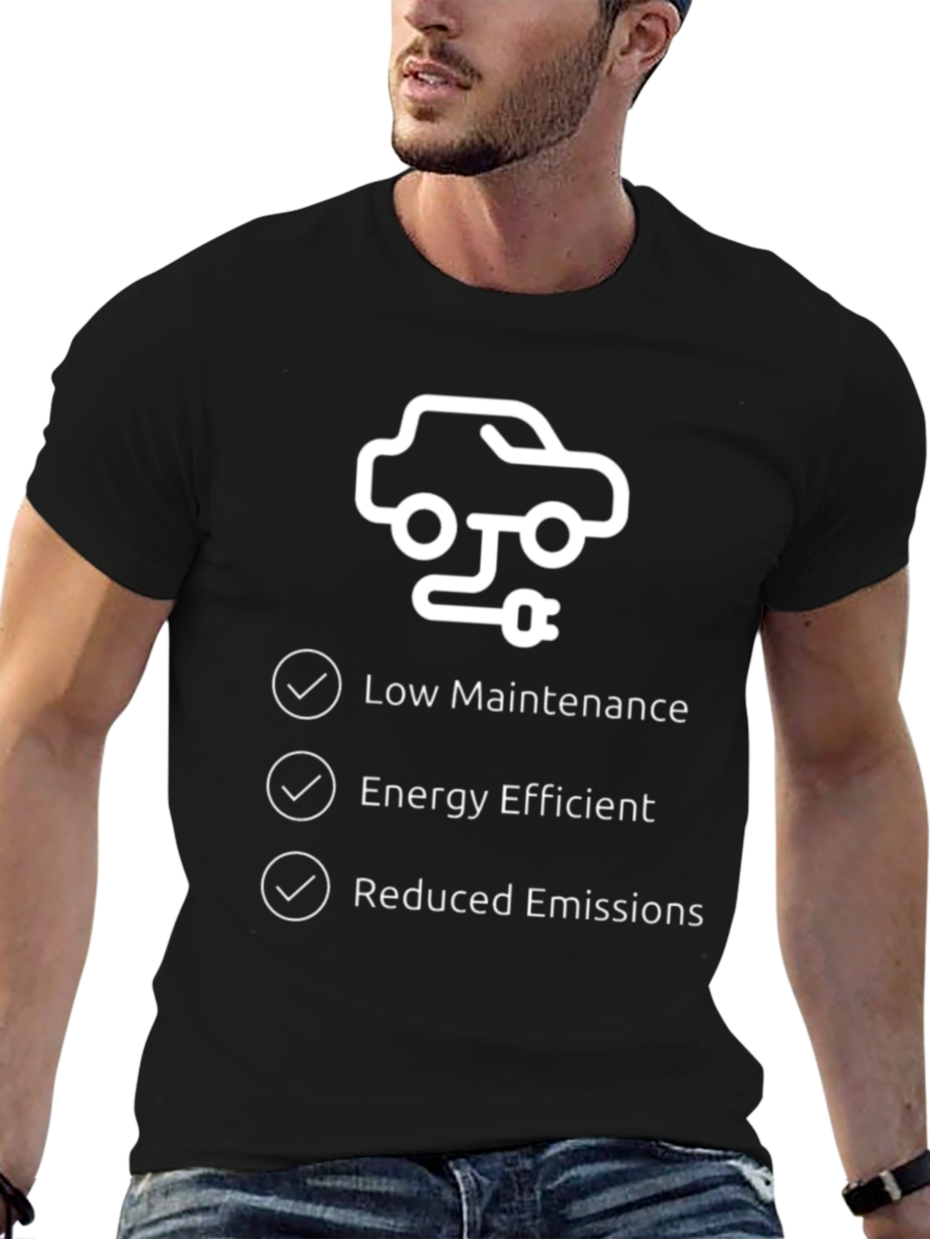 Electric Car T-Shirt - Low Maintenance Energy Efficient Tee