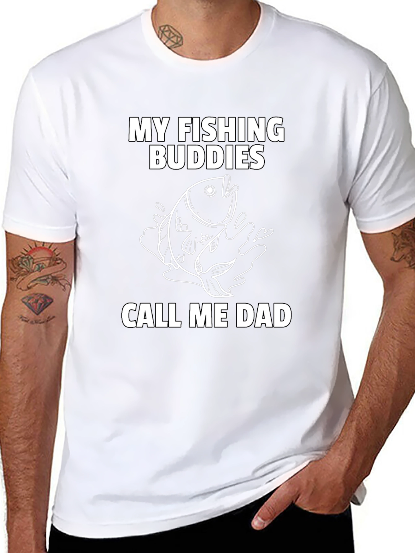 Fishing Buddies Dad T-Shirt - Angler Fathers Day Gift