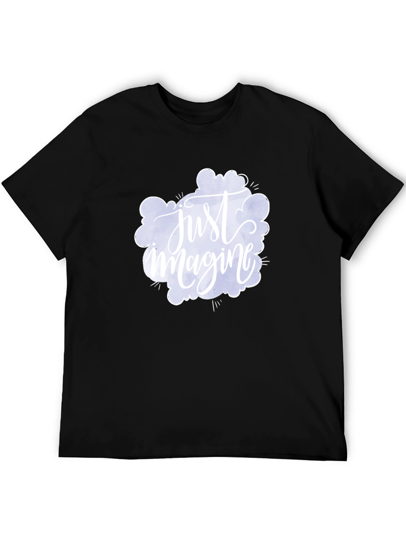 Just Imagine Graphic Tee - Black Cotton Comfort