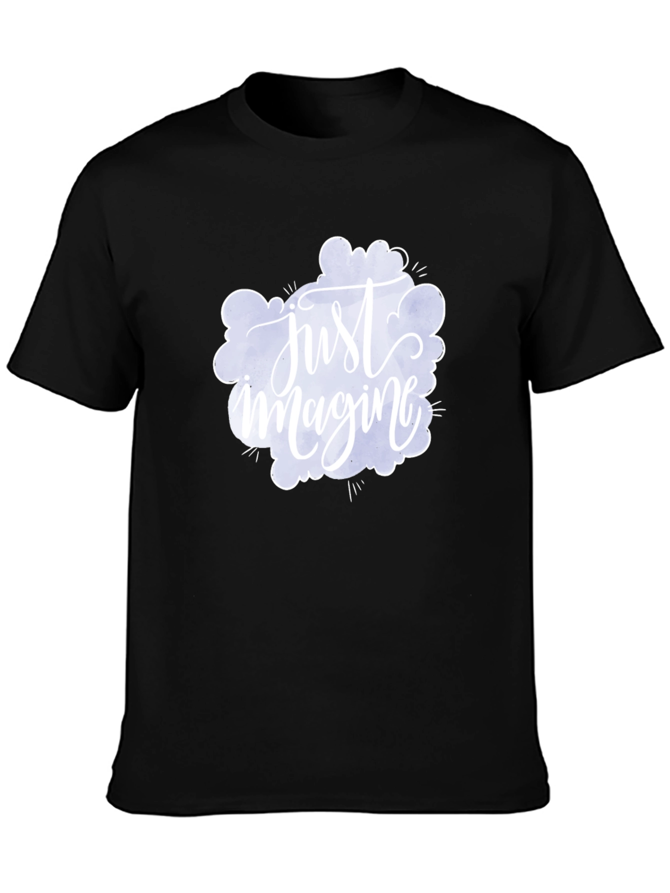 Just Imagine Graphic Tee - Black Cotton Comfort