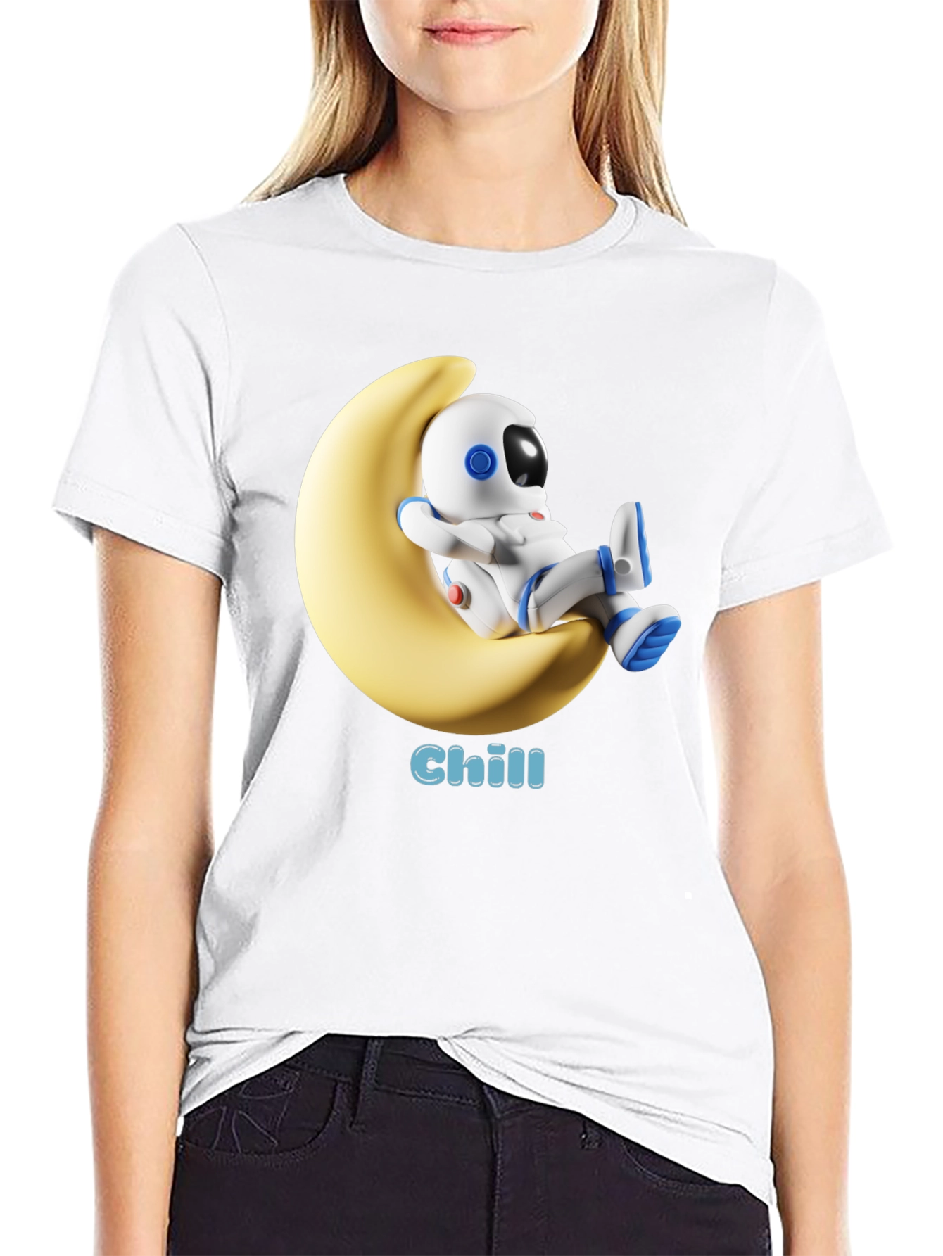 Chill Astronaut Moon T-Shirt