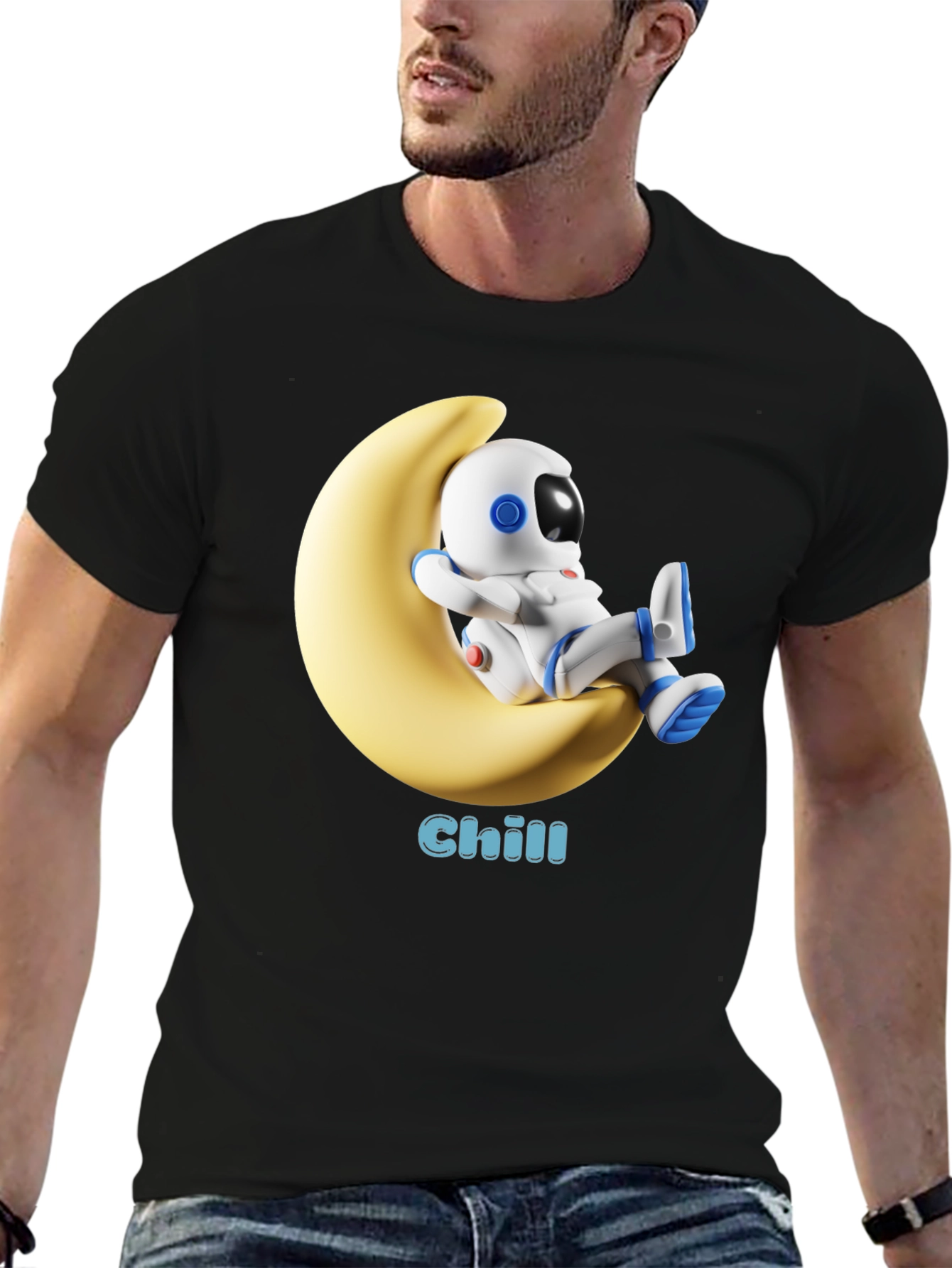 Chill Astronaut Moon T-Shirt