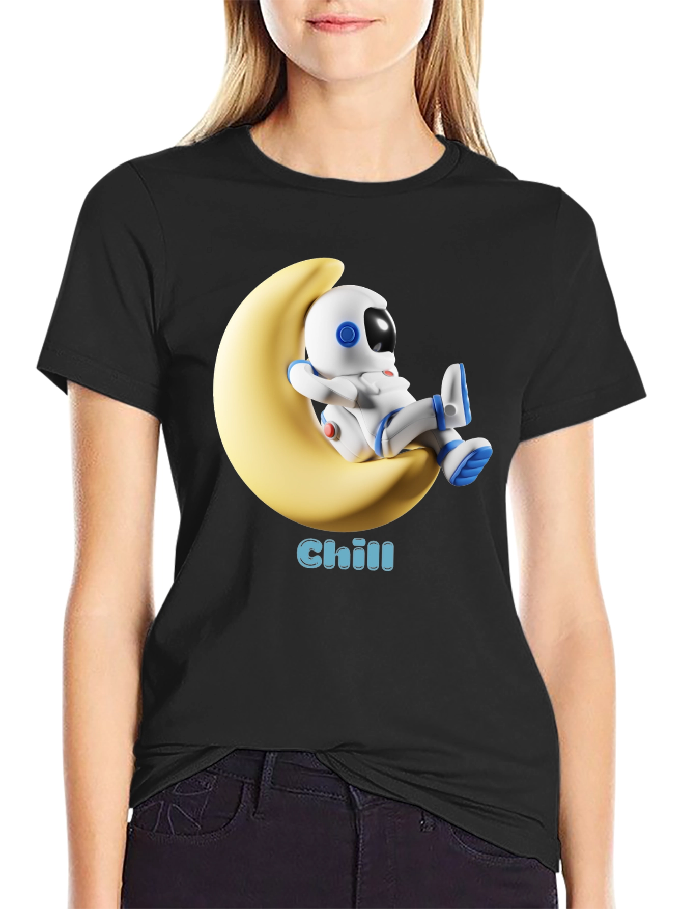 Chill Astronaut Moon T-Shirt