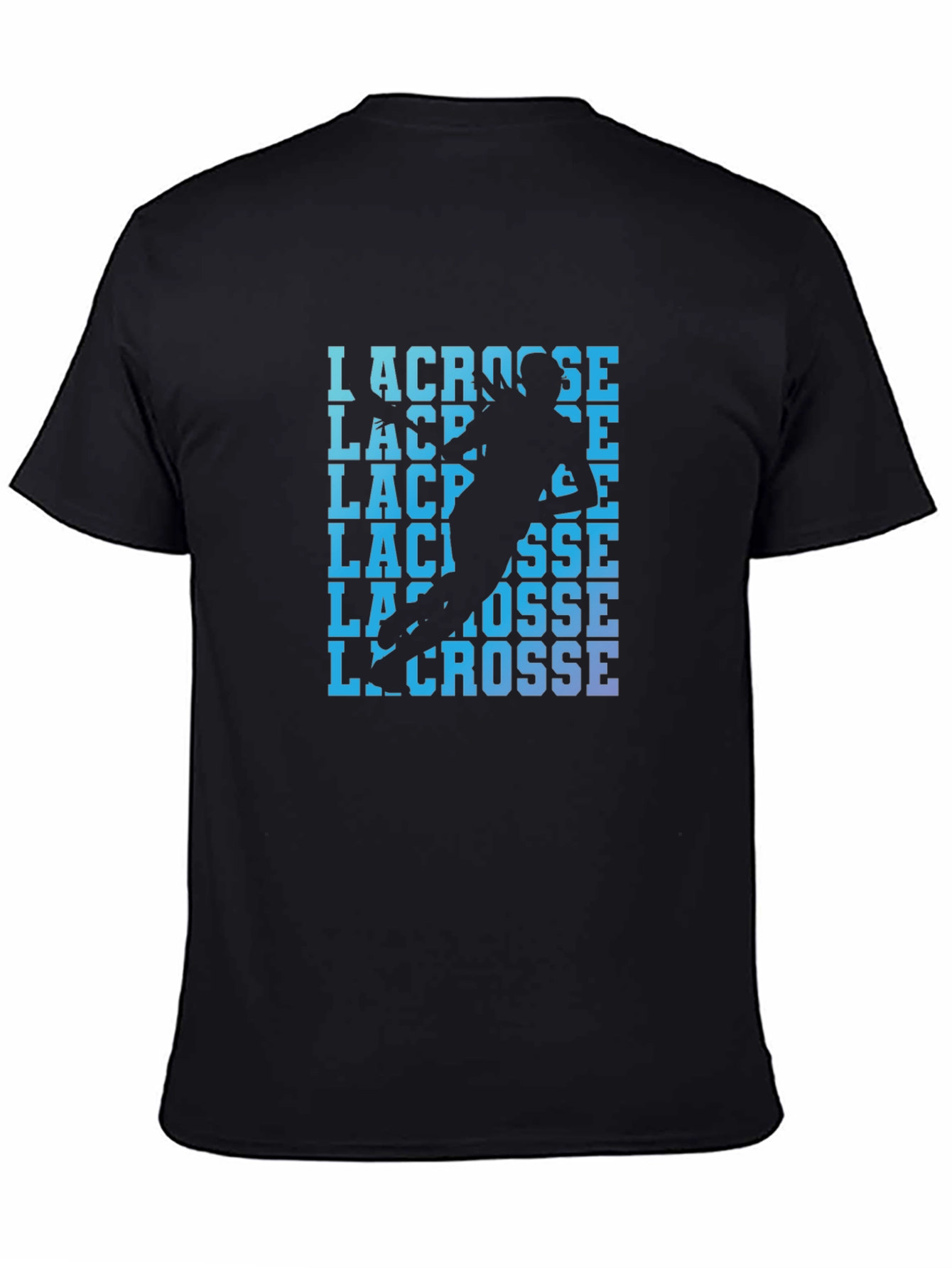 Lacrosse Player Graphic Print T-Shirt