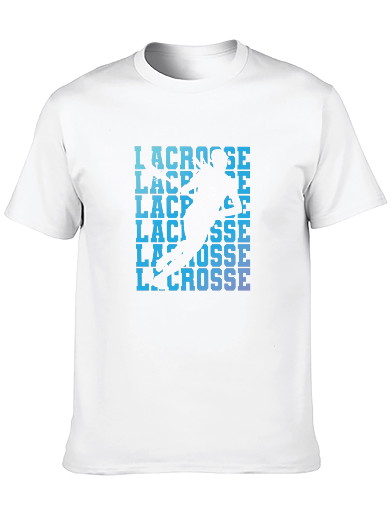 Lacrosse Player Graphic Print T-Shirt