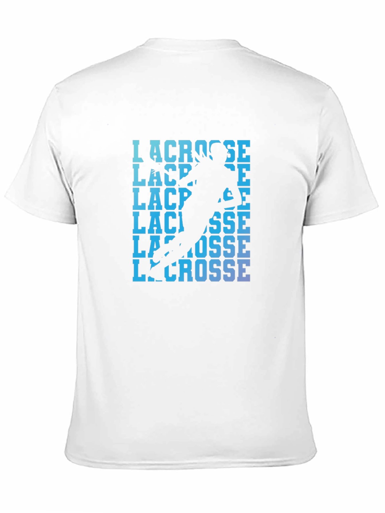 Lacrosse Player Graphic Print T-Shirt
