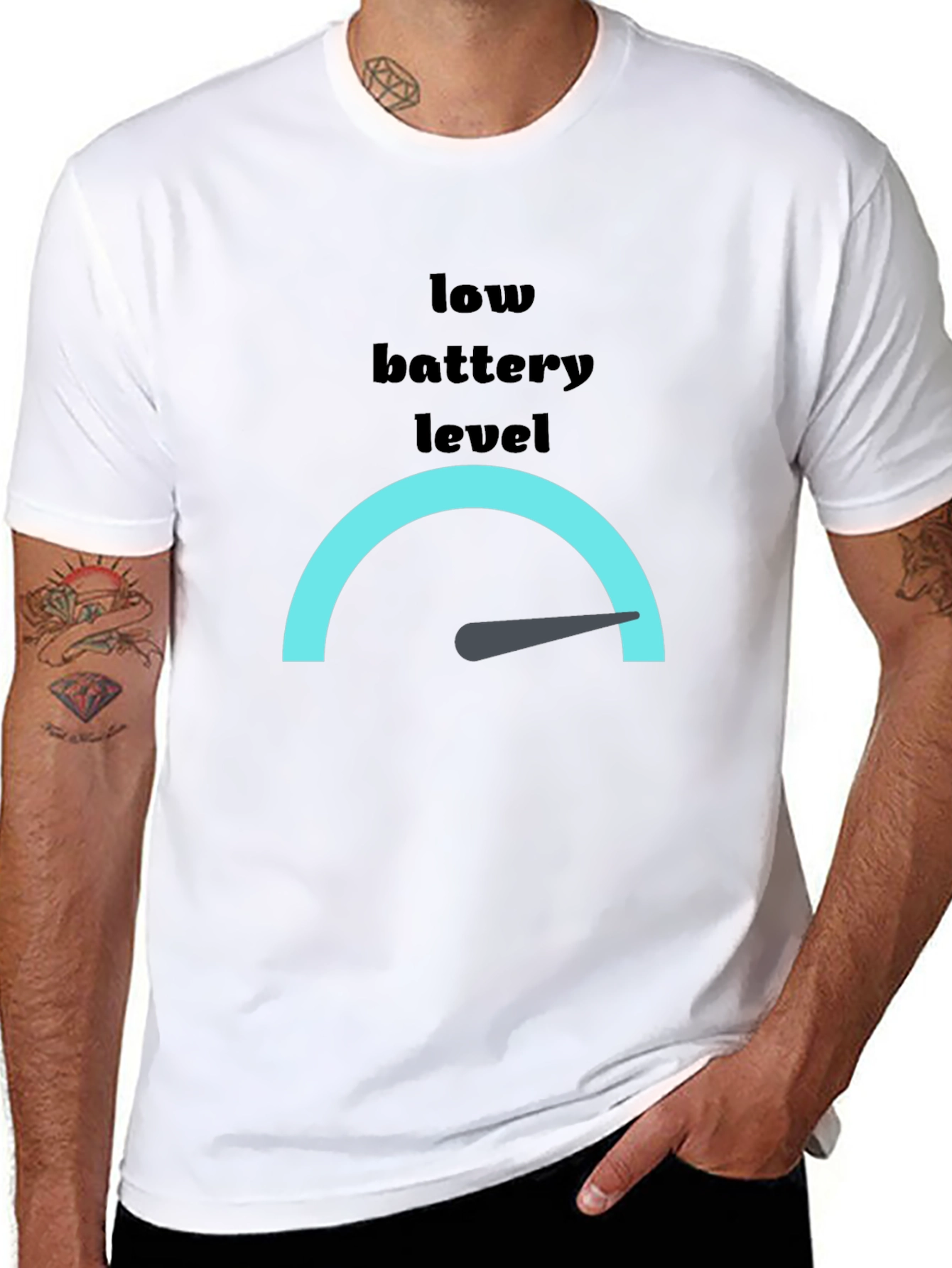 Low Battery Level Graphic Tee