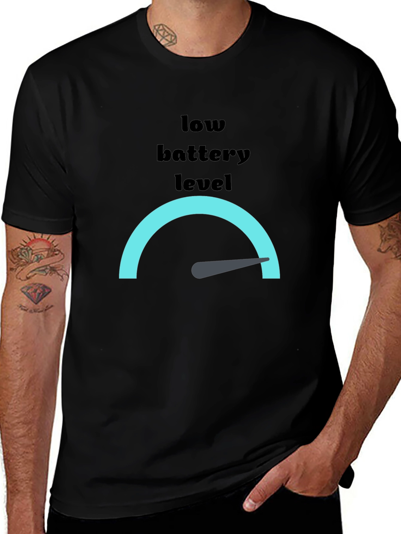 Low Battery Level Graphic Tee