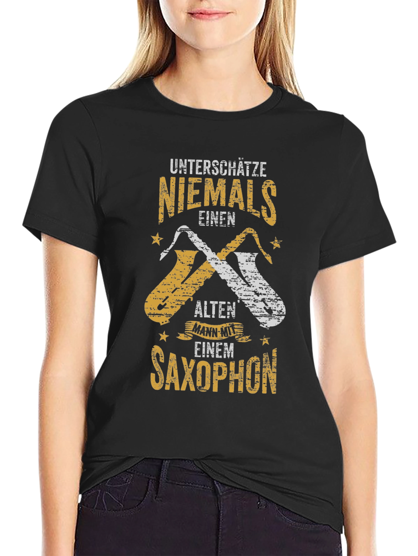 Never Underestimate Saxophone Player T-Shirt