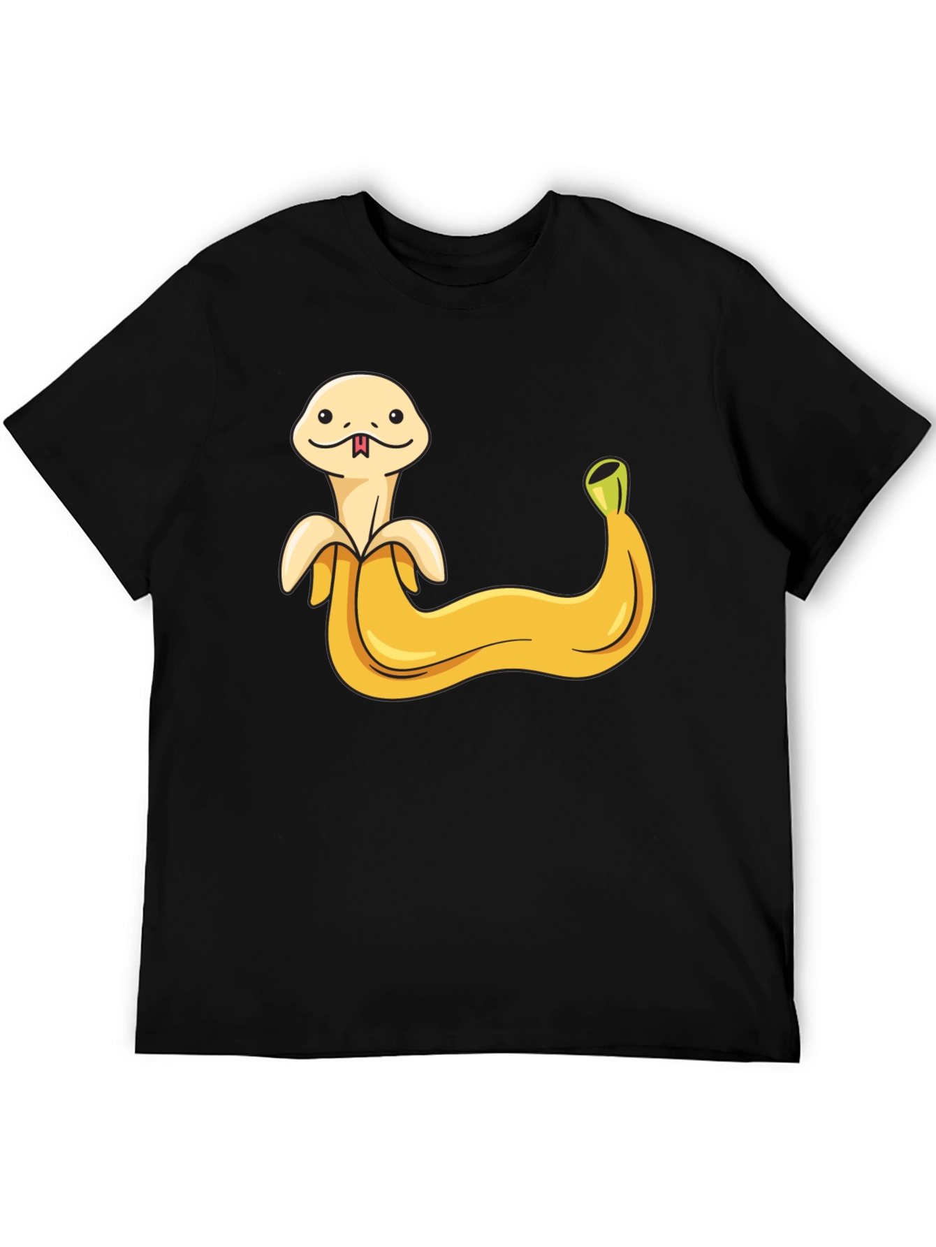 Banana Snake Graphic Tee - Funny Fruit Serpent Shirt