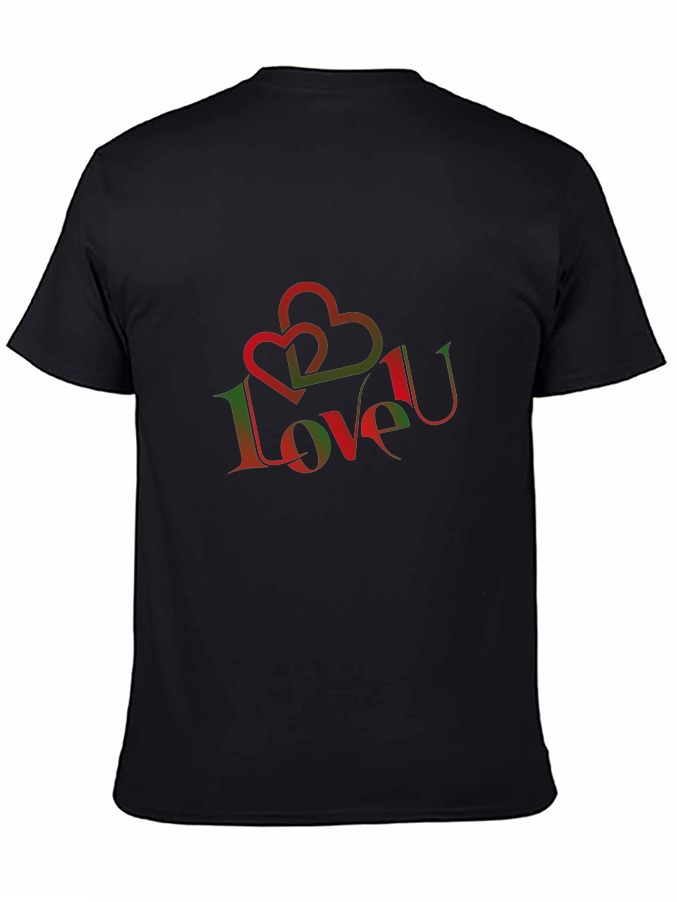 Love U Graphic Tee - Stylish Black T-Shirt