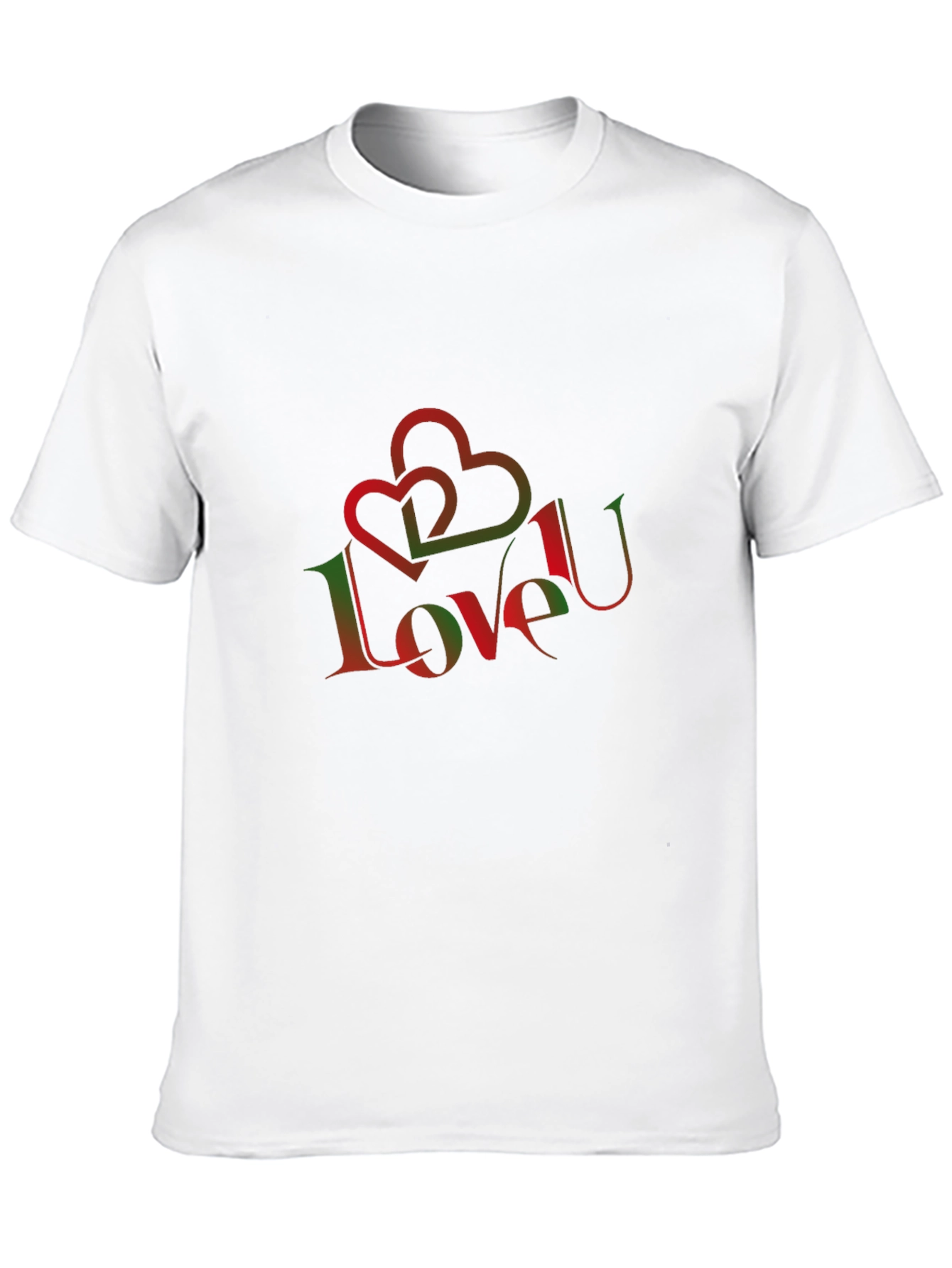Love U Graphic Tee - Stylish Black T-Shirt