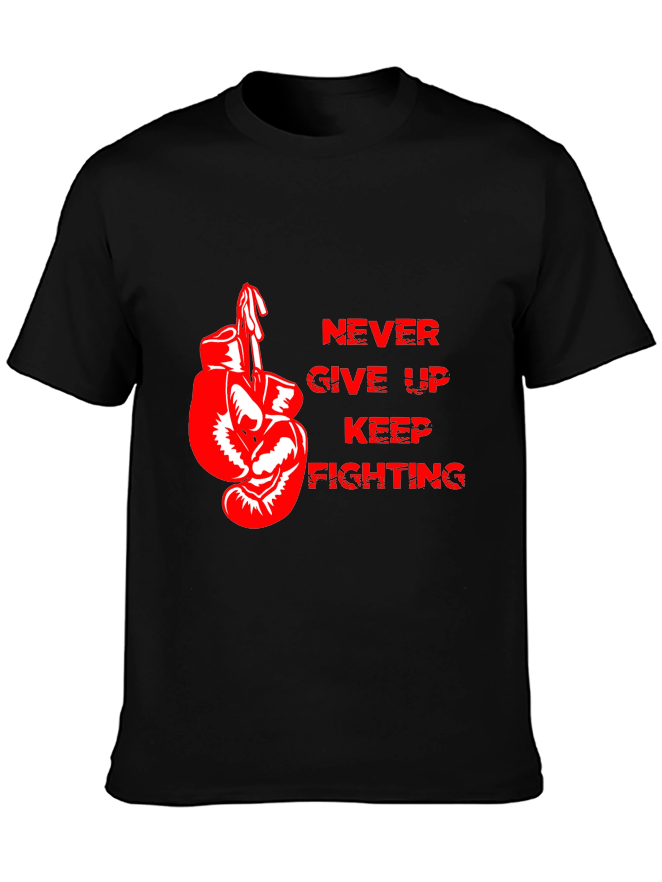 Motivational Boxing Gloves Graphic T-Shirt