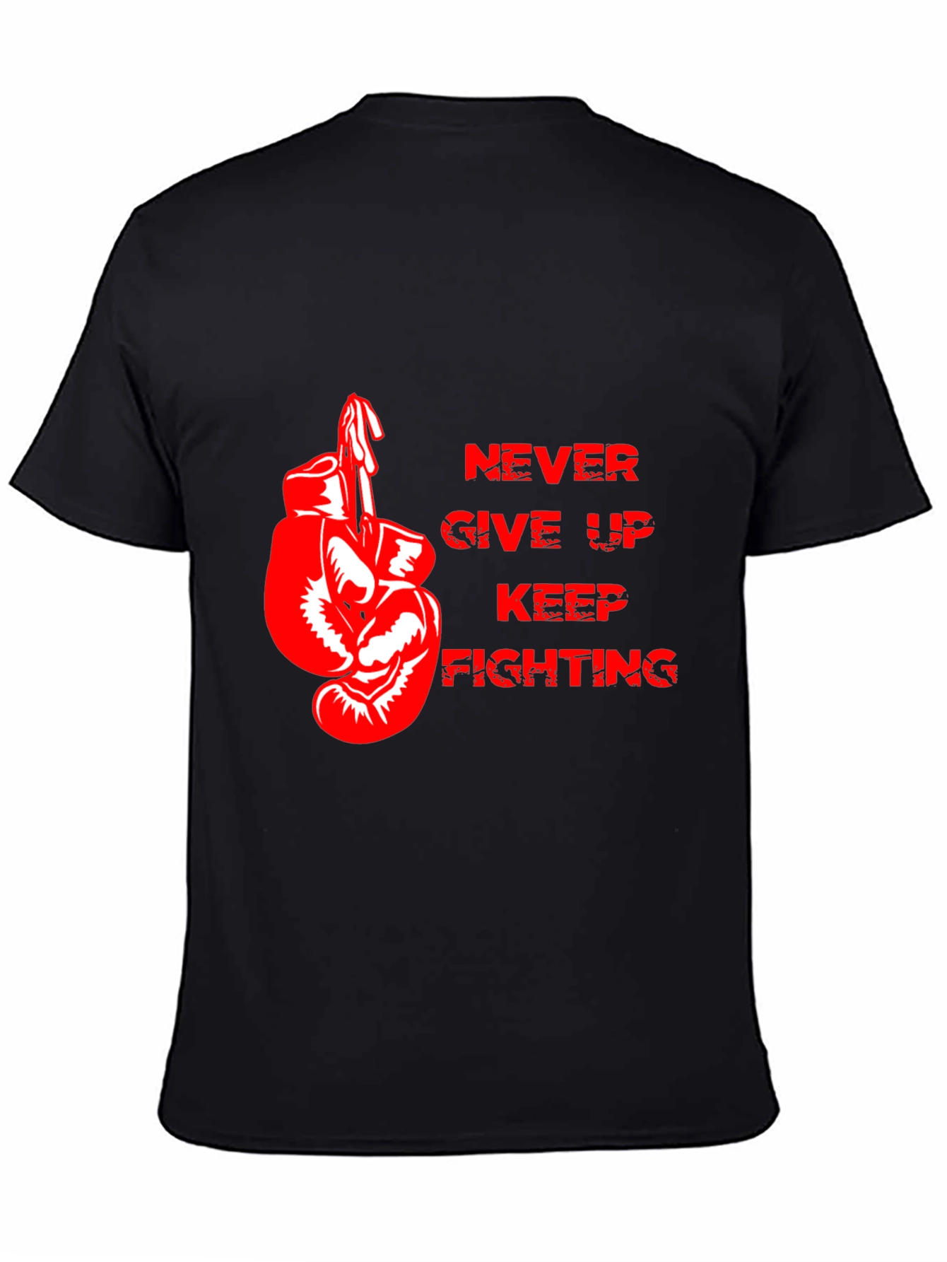 Motivational Boxing Gloves Graphic T-Shirt