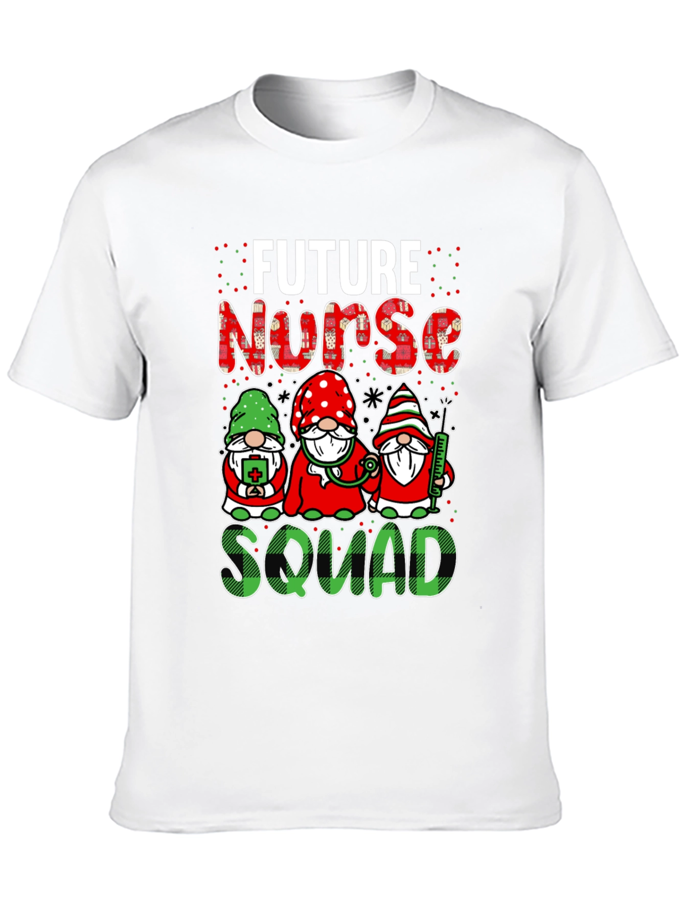 Future Nurse Squad T-Shirt Cute Gnomes Design
