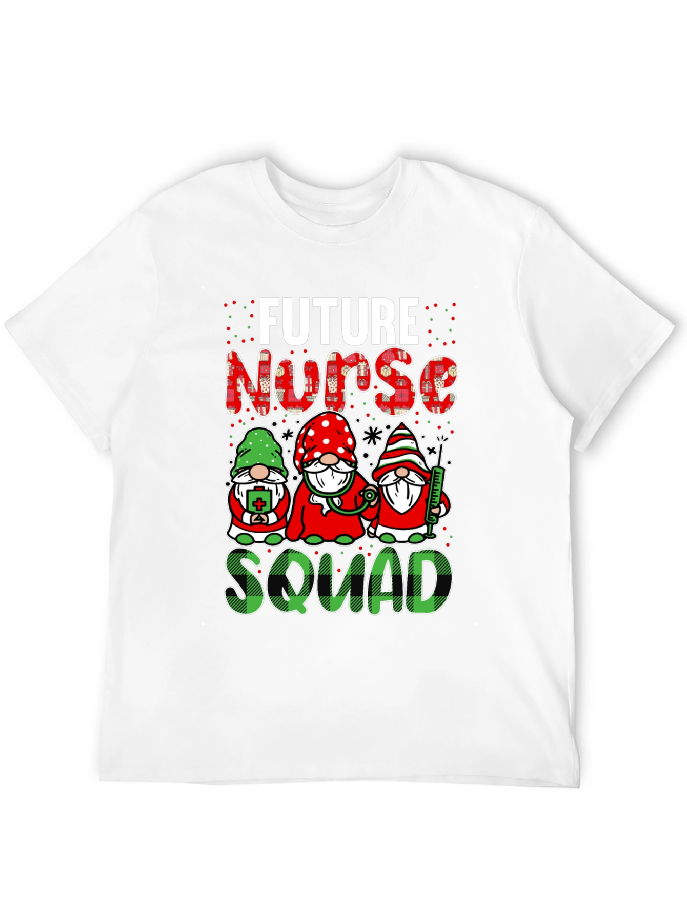 Future Nurse Squad T-Shirt Cute Gnomes Design