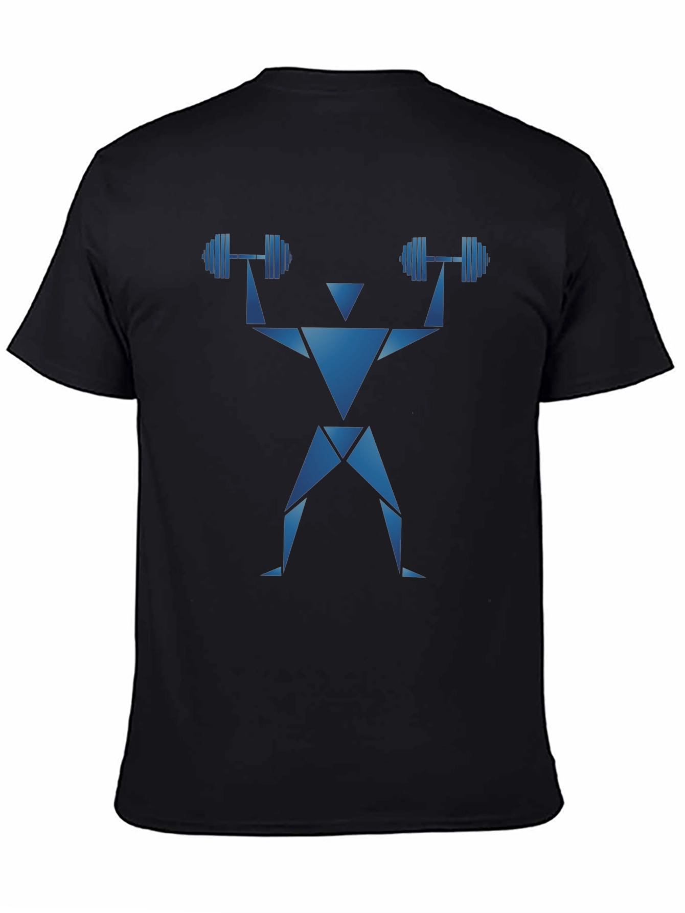 Geometric Workout T-Shirt - Weightlifting Design