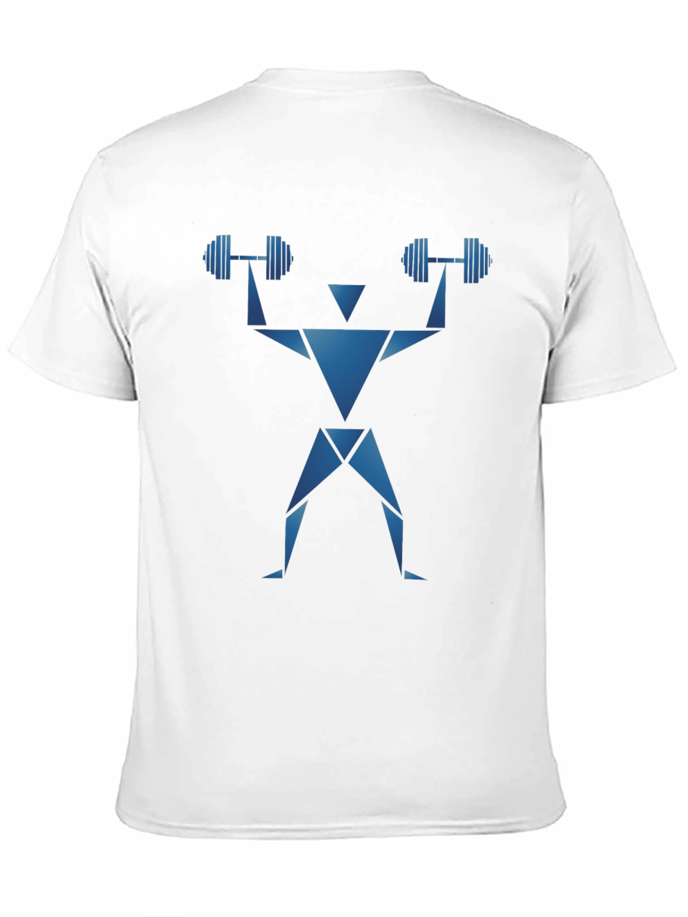 Geometric Workout T-Shirt - Weightlifting Design