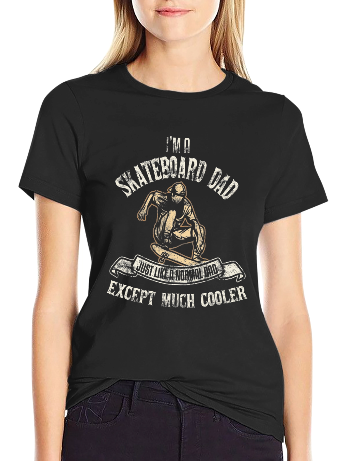Skateboard Dad Graphic Tee - Cool Fathers Day Gift